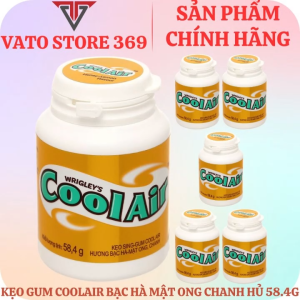 Kẹo sing-gum COOL AIR hương bạc hà mật ong chanh hủ 58.4g