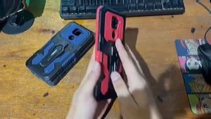 Case HP Untuk Samsung Galaxy A71 New Casing Kickstand Armor Belt Clip Terbaru