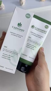 Sữa Rửa Mặt Caryophy Portulaca Cleansing Foam Sạch Sâu Ngăn Ngừa Mụn Kiềm Dầu Hàn Quốc Tuýp 150ml