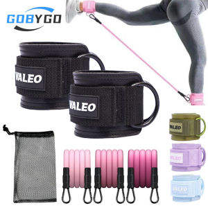 GOBYGO Dây Đàn Hồi Mắt Cá Chân Cho Tập Gym Tập Thể Dục Miếng Xốp Dày Chịu Lực Vòng Thân Dưới Chân Và Mông Tập Thể Dục-Tím/Hồng/Xanh Dương-Nữ/Nam