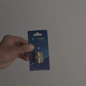 VONE Sambungan Nepel Double Kran Kuningan 1/2\\\" M x 1/2\\\" M ND-12K
