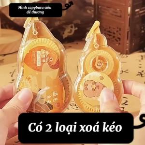 Set 5/6 Bút Xóa Kéo Capybara- Nhiều Mẫu Hình Khác Nhau Xóa Nhanh Gọn Có Nắp Bảo Vệ LIM CAPY