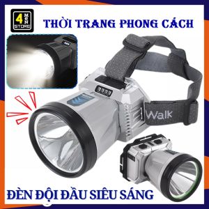 Đèn Pin Đội Đầu Chiếu Xa Siêu Sáng Có Thể Sạc Lại Tiện Dụng - Đèn Soi Ếch 3 Chế Độ Sáng  Bóng Led ( Kèm dây sạc và dây đeo trán) - Đèn Pin Siêu Sáng Đa Năng