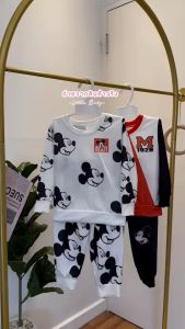 ชุดกันหนาวเด็กผู้ชายลายมิกกี้ แฟชั่นที่ไม่ควรพลาด ชุดกันหนาวเด็กผู้ชาย น้ำหนัก10-30กิโล รหัสMICC