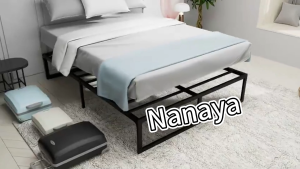 Giường Sắt Với Thanh Đỡ Bằng Thép Giường gấp chật liệu khung sắt giường ngủ đơn Phù Hợp Mọi Gia Đình