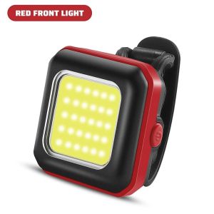Waterproof Mini Cycling Front/Rear Light Rechargeable LED Flashlight Portable Ultralight Bicycle Warning Taillight Hiking