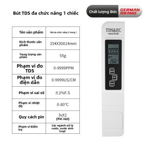 MONLEYTA | Bút kiểm tra chất lượng nước TDS đa chức năng độ chính xác cao cho gia đình và sử dụng hàng ngày Máy lọc nước