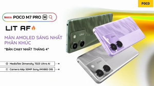 Điện thoại thông minh POCO M7 Pro 5G (8+256GB) | 6.67" AMOLED 120Hz FHD+ | Camera 50MP+2MP | MD7025-Ultra | 5110mAh/45W