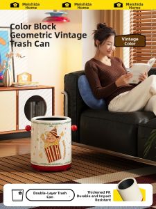 MEISD | Aesthetic Cartoon Design Household Bin
