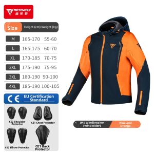 Motowolf | Warm Fall-Resistant Motorcycle Riding Jacket