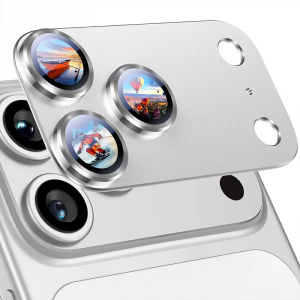 NNBILI Bảo Vệ Ống Kính Máy Ảnh Chính Hãng Cho iPhone 18 Pro Max 18 Pro Khung Kim Loại Vỏ Kính Hấp Thụ Mạnh Mẽ Chống Vỡ