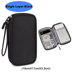 Multi-functional Storage Bag Digital Electronic Case USB Data Cable Power Bank Charger Plug Travel Portable Waterproof Pouch