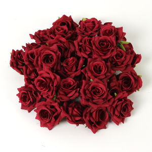 5/10Pcs 6CM Rose Artificial Flowers Fake Flowers Heads For Home Decor Marriage Wedding Decoration Craft Garland Gifts Accessory
