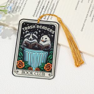 ที่คั่นหนังสือรูปแรคคูนน่ารัก พร้อมพู่ห้อย เหมาะสำหรับคนรักการอ่านหนังสือ เป็นของขวัญที่ดี เหมาะสำหรับชมรมอ่านหนังสือ และการอ่านหนังสือส่วนตัว