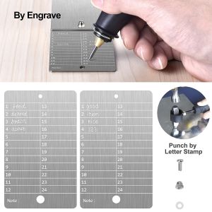 A set of stainless steel cold wallets suitable for cryptocurrency Dogecoin Bitcoin password storage compatible with all BIP39