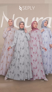 SEPLY GAMIS NOURA 12 TERBARU DRESS KEKINIAN DAILY CASUAL KONDANGAN KULIAH PREMIUM TERMURAHH