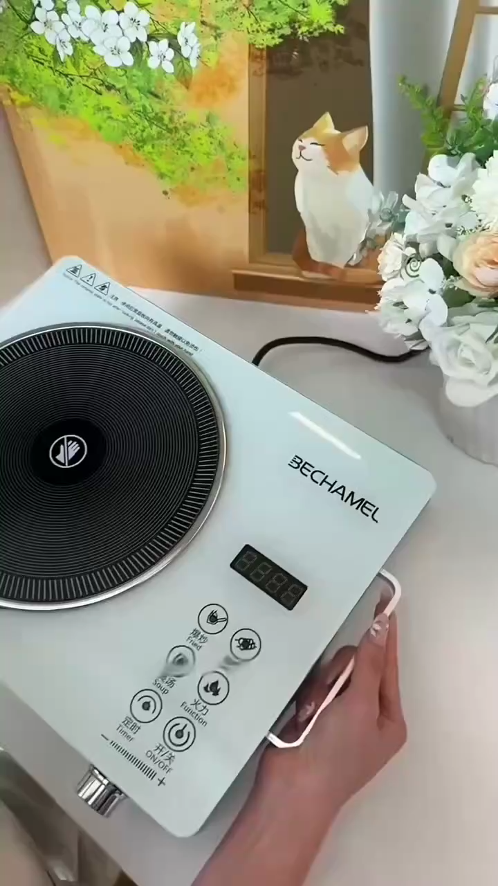 IREMMO Electric Ceramic Cooktop - Multi - function Dual - Control for Home Cooking