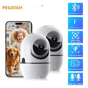 2 Camera Thông Minh WiFi 8MP 1080P Full-HD Với Zoom 4X Tầm Nhìn Ban Đêm Hồng Ngoại Tự Động Theo Dõi Âm Thanh Hai Chiều Lý Tưởng Cho An Ninh Gia Đình