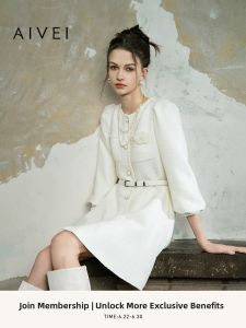 AIVEI | Elegant Tweed Dress