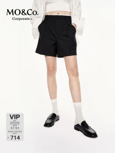 MO&Co. | Merino Wool High Waist Shorts