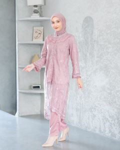 COD-STELAN KEBAYA WANITA TERBARU BAHAN SATTEEN ROBERTO MIX PAYET COCOK BUAT WISUDA