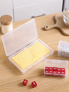 1Pcs Cheese Slice Storage Box Flip Butter Block Storage Box Portable Refrigerator Fruit And Vegetable Preservation Storage Box