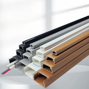 PVC Square Trunking Self-Adhesive Open Wire Trunking Surface-Mounted Optical Fiber Covering Invisible Decorative Wire Trunking Pressure Line