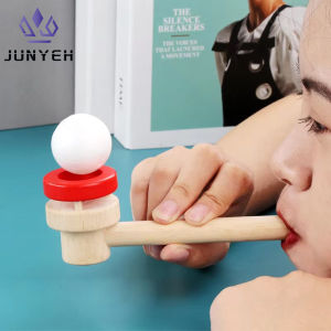 Kids Floating Blow Pipe Ball Game Stress Reliever Balance Blowing Toys Educational Parent-child Games Training Lung Capacity Toy
