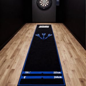 VIKAMA Lets Play Dart Mat with Standard Throw Line Non-Slip Long Floor Mat for Darts Game Room Bar Home Decor