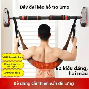 Đai Kéo Thắt Lưng Tại Nhà Với Thanh Ngang Đai Treo Eo Thư Giãn Cơ Để Kéo Dài Và Làm Dịu Đĩa