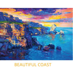 Jigsaw Puzzle for Adults 500/1000/1200/2000PCS Coastal Scenery Artwork Mindful Game Stress Relief Decor Gift