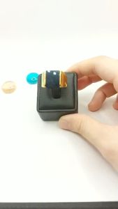 Nhẫn nam mặt vuông đá đen mang phong cách sang trọng
