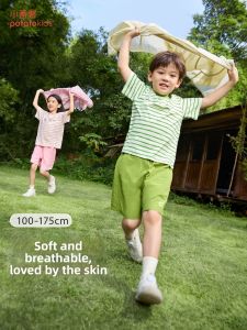 potatokids | Striped T-shirt Short Sleeve Casual Top