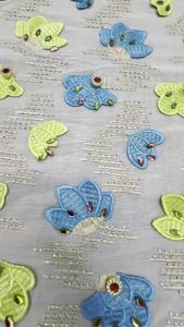 Châu Phi Cotton Thụy Sĩ Voan Phối Ren Chất Lượng Cao Nigeria Phong Cách Mới Nhất Cho Nữ Đầm Dự Tiệc May 5 Thước