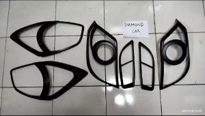 Paket Garnis Depan Belakang Hitam Doff Agya Ayla 2013-2016