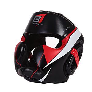 Headgear Boxing for Adult Kids High Quality PU Leather Sports Sanda Muay Thai Training Boxing Head Guard Helmet