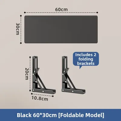 MUGG | Foldable Floating Wall Shelf Thick Wooden