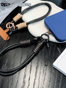 สร้อยข้อมือแบบยูนิเซ็กซ์ที่เข้ากันได้หลากหลาย โซ่ลูกปัดสีบล็อก เข็มขัดโทรศัพท์มือถือแบบอเนกประสงค์