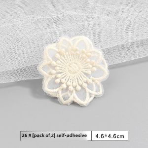 High-End Seamless Embroidered Patch for Womens Clothes And Skirts Hole Repair Self-Adhesive Lace Decorative Patch