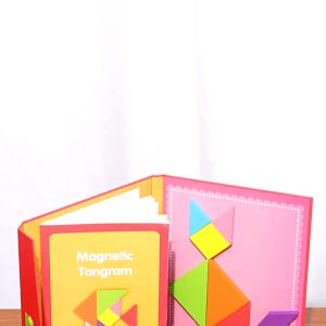 BEVAVAR Magnetic Puzzle Tangram Montessori Mainan Kayu Puzzle Mainan Edukasi Anak