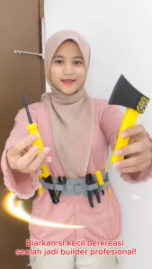 Mainan Anak Alat Konstruksi HELM TOYS LS TOOLS SET Mainan Set Safety Dan Sabuk Alat Konstruksi