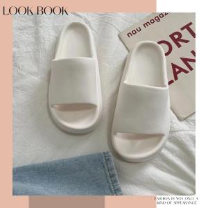 LHMonday ฮอตสุด รองเท้าแฟชั่นแบบสวม รองเท้าแตะ2020 ดีไซน์เรียบง่ายสไตล์เกาหลี สีหวานพาสเทลน่ารักสุดๆเลยจ้า