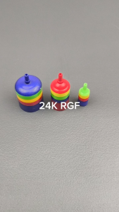 PLASTIC AIR STONE MULTI-COLORED NO CLOG FOR AQUARIUM AND PONDS HEAVY DUTY