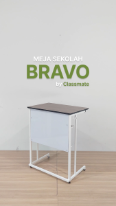 Meja Belajar meja Sekolah Meja Siswa Meja Murid Meja Les Meja Kursus Meja Kuliah Meja Training  - Classmate BRAVO Besi Coating HPL Multiplek