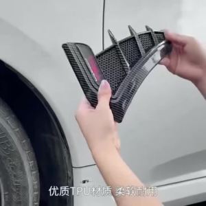 Vent Cover Fender Hood Air Flow Intake Trim Car Side  Exterior Accessories Wing Decals Ventilation Sticker Modified Styling 2pcs