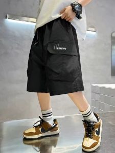 Boys Shorts Summer 2024 New Arrival Summer Clothes Medium and Large Kids Boys Summer Pants Internet Celebrity Fried Street Cargo Pants Tide