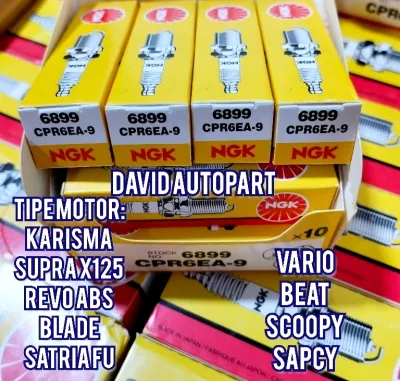 10 pcs busi CPR6EA-9 beatvario supra x 125satria fu jupiter mx
