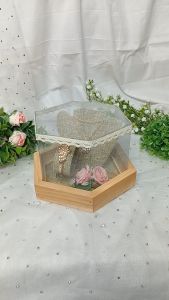 Kotak Hexagonal Tempat Gelang dan Kalung Mahar atau Seserahan Pernikahan - KGK.HEXA