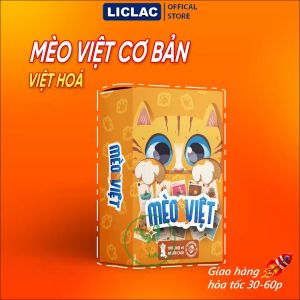 Bài Mèo Việt Đầy Đủ Cơ Bản và Mở Rộng hộp tiện lợi thẻ bài cứng cáp Boardgame dành cho nhóm bạn