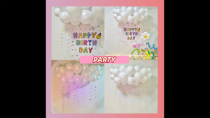 ส่งจากไทย ชุดตกแต่งวันเกิด ลูกโป่งปาร์ตี้แต่งงาน ห้องนอนคู่บ่าวสาว เปิดร้านใหม่ ประตูโค้ง ชุดอุปกรณ์น่ารัก